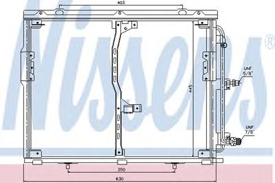 Конденсатор, кондиционер NISSENS 94330