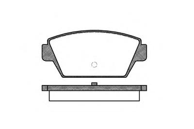 Комплект тормозных колодок, дисковый тормоз ROADHOUSE 221500