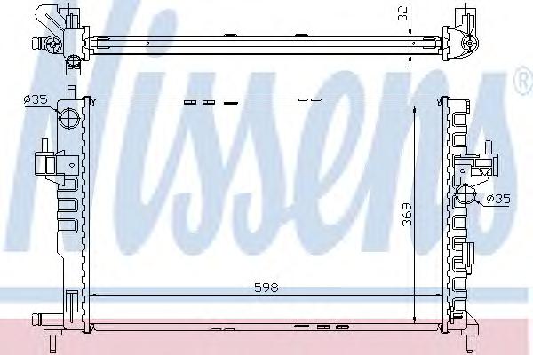 Радиатор, охлаждение двигателя NISSENS