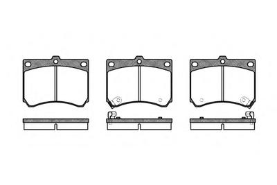 Комплект тормозных колодок, дисковый тормоз ROADHOUSE 233302