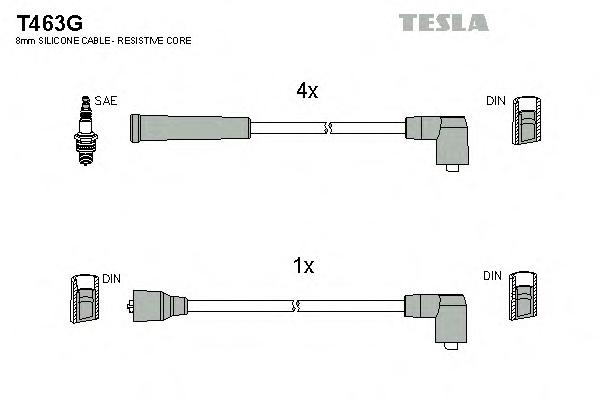 Комплект проводов зажигания TESLA