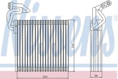 Испаритель, кондиционер NISSENS 92214