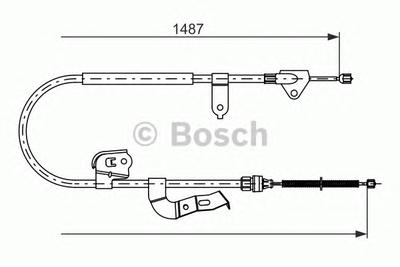 Трос, стояночная тормозная система BOSCH