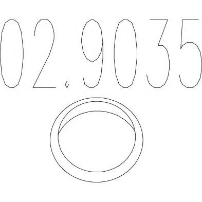 Уплотнительное кольцо, труба выхлопного газа MTS