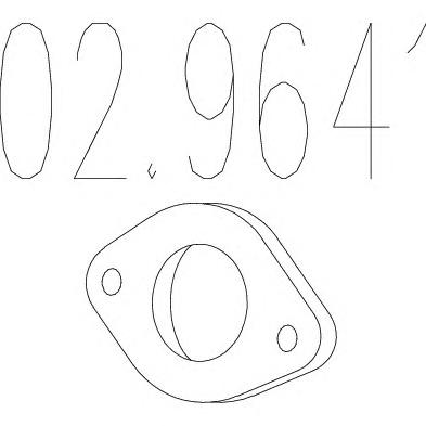 Прокладка, труба выхлопного газа MTS