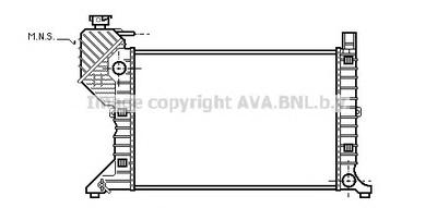 Радиатор, охлаждение двигателя AVA QUALITY COOLING MSA 2181