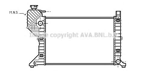 Радиатор, охлаждение двигателя AVA QUALITY COOLING