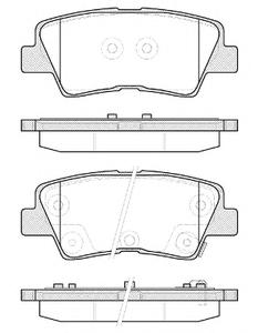 Комплект тормозных колодок, дисковый тормоз ROADHOUSE 2136252