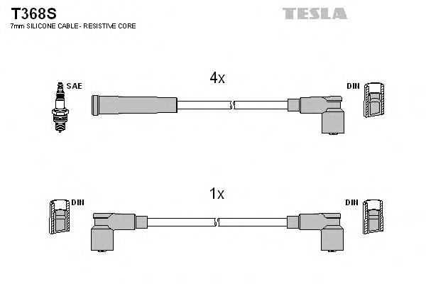 Комплект проводов зажигания TESLA