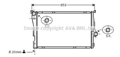 Радиатор, охлаждение двигателя AVA QUALITY COOLING BWA 2278