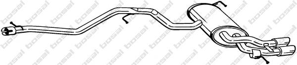 Глушитель выхлопных газов конечный BOSAL