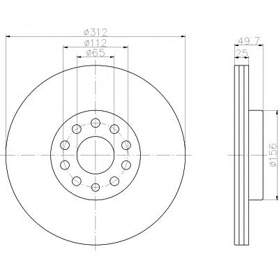 Тормозной диск TEXTAR