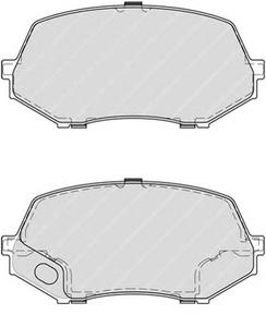 Комплект тормозных колодок, дисковый тормоз FERODO FVR4253