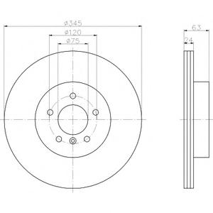 Тормозной диск TEXTAR 98200 1825 0 1