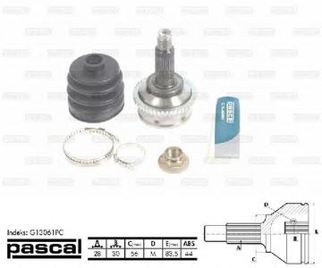 Шарнирный комплект, приводной вал PASCAL G13061PC