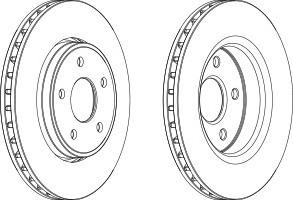 Тормозной диск FERODO DDF1593-1