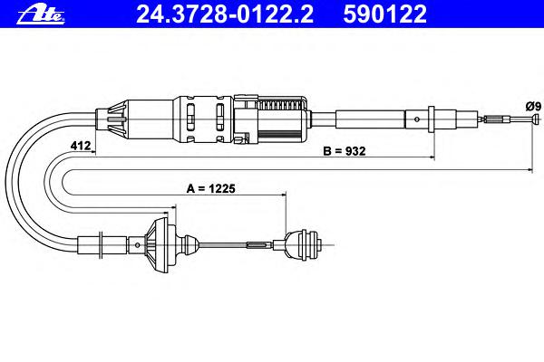 Трос сцепления ATE