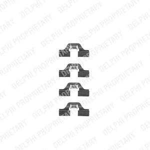 Комплектующие, колодки дискового тормоза DELPHI