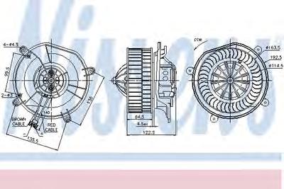Вентилятор салона NISSENS 87103
