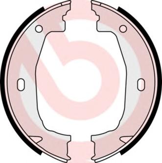 Комплект тормозных колодок, стояночная тормозная система BREMBO