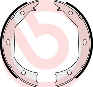 Комплект тормозных колодок, стояночная тормозная система BREMBO S06509