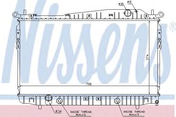 Радиатор охлаждения NISSENS