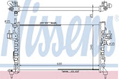 Радиатор охлаждения NISSENS 63094