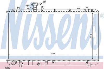 Радиатор охлаждения NISSENS 64197