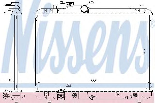 Радиатор охлаждения NISSENS