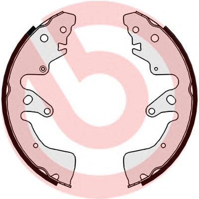 Комплект тормозных колодок BREMBO