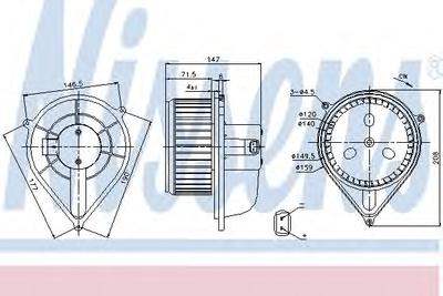 Вентилятор салона NISSENS 87128