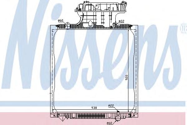 Радиатор охлаждения NISSENS