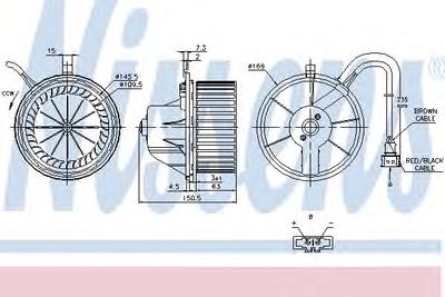 Вентилятор салона NISSENS 87155