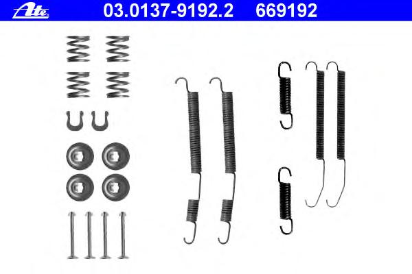 Комплектующие, тормозная колодка ATE