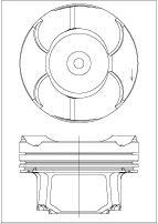 Поршень NURAL 8743460010