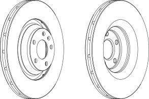 Тормозной диск FERODO DDF1238C-1