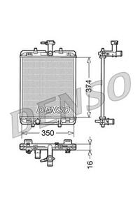 Радиатор охлаждения DENSO DRM21602
