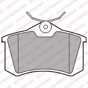 Комплект тормозных колодок, дисковый тормоз DELPHI