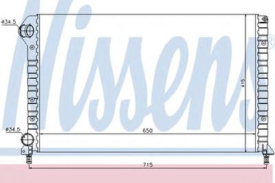 Радиатор охлаждения NISSENS 61766