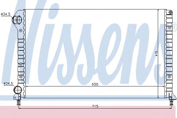 Радиатор охлаждения NISSENS