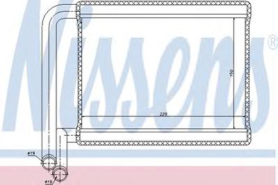 Радиатор печки NISSENS 77527