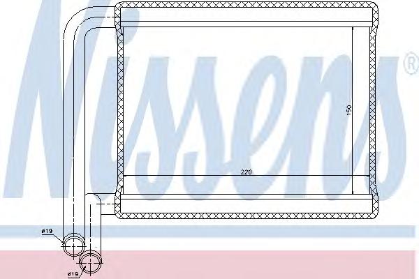 Радиатор печки NISSENS