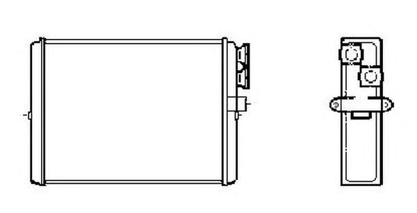 Радиатор печки NRF