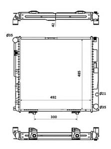 Радиатор охлаждения NRF 53876