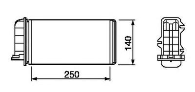Радиатор печки NRF 53219
