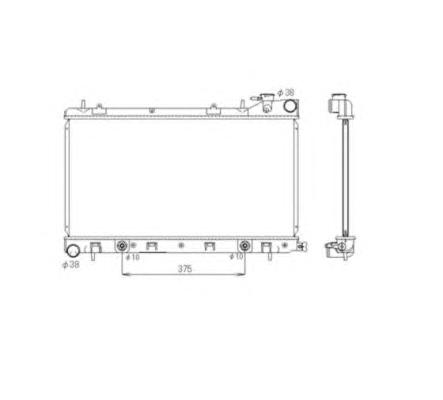 Радиатор, охлаждение двигателя NRF