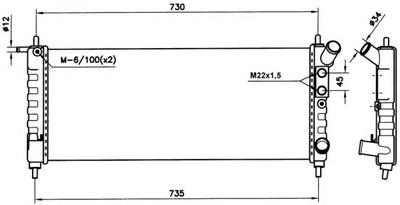 Радиатор охлаждения NRF 58154