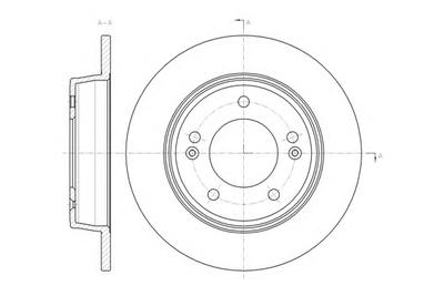 Тормозной диск ROADHOUSE 6143500