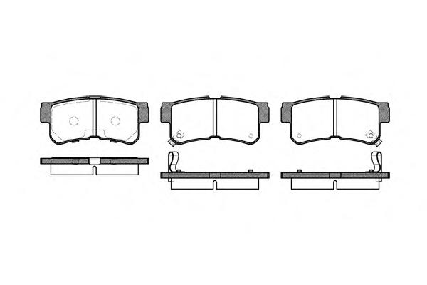 Комплект тормозных колодок, дисковый тормоз ROADHOUSE