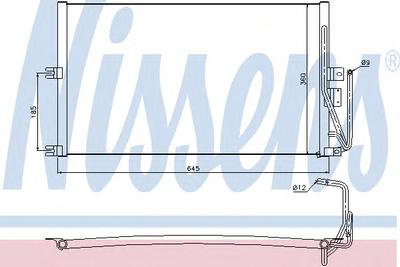 Конденсатор, кондиционер NISSENS 94653